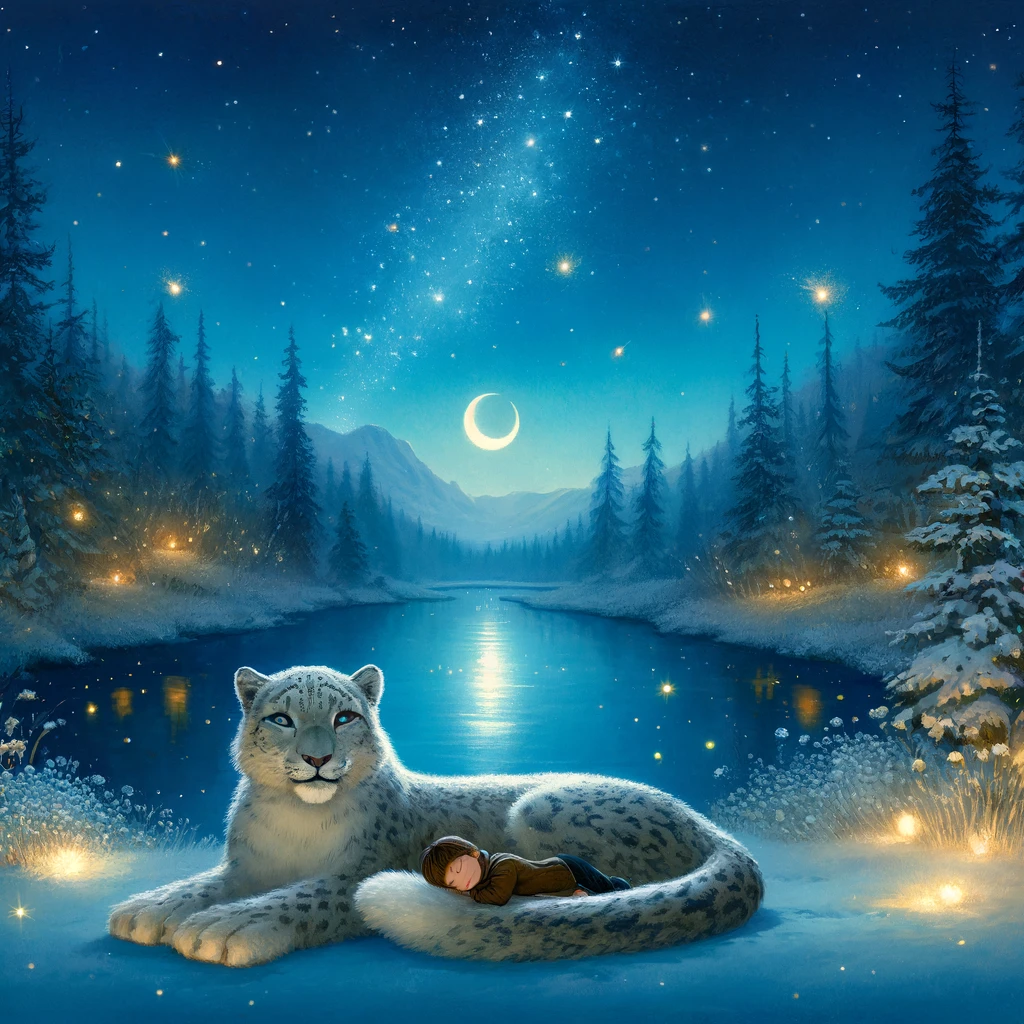 Hópehely, a barátságos hópárduc meséje